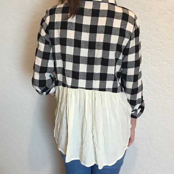 Hem & Thread Tops - HEM & THREADS Buffalo Check Button Down Sz S